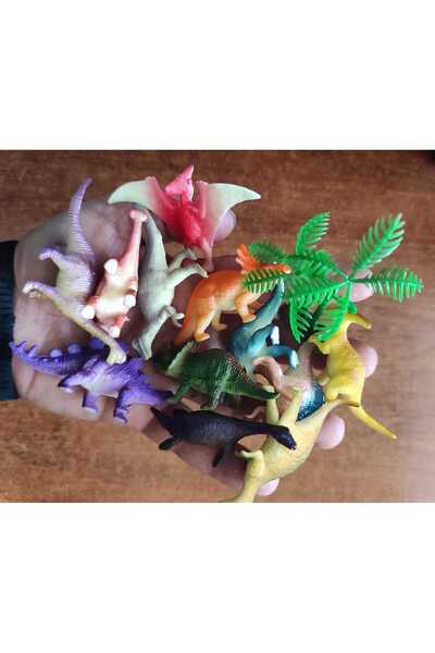 berattoys 13parça mini dinazorlar 6cm dinazor oyuncaklar figür oyuncakla hayv...