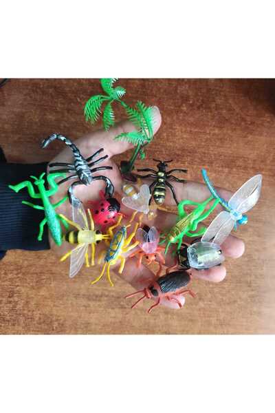 berattoys 13 parça oyuncak hayvan seti şaka oyuncakğı 5cm mini hayvanlar figü...