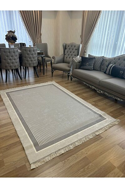 HTC HALI Dijital Baskılı Yıkanabilir Kaymaz Deri Tabanlı Leke Tutmaz Dekorati...