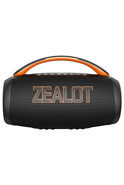 zealot مكبر صوت محمول P12 60W IPX6 مقاوم للماء ومزود بمقبض، صوت ستيريو عميق للباس