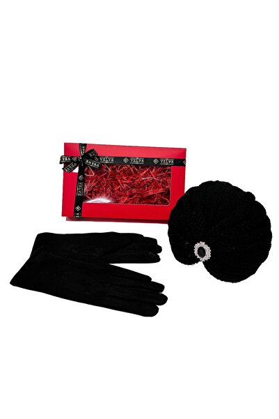 velve Pachet Secret Santa pentru femei, cu turban elegant si manusi asortate,...
