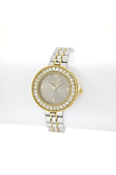 Brosha Women's Watch Gold and Silver | BR42411MGS
