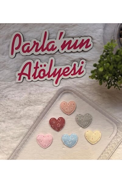 SOFT Set od 6 komada kopči za bebe sa malo kose i bez kose, srce Sa deznom cvet