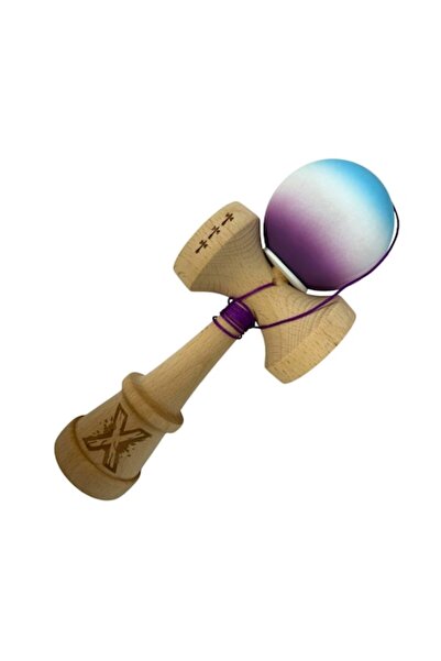 LEIBOO Kendama X, Mâner din cauciuc, Cupă mare V3, Lemn, 18 cm, Rulment metal...