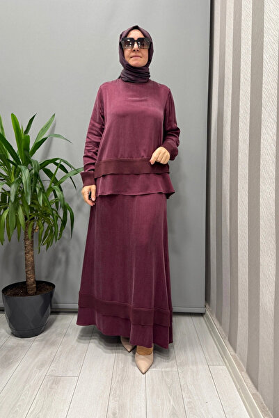 MISS DALIDA Skirted Suit Burgundy T26K-6002 (T26K-2000)