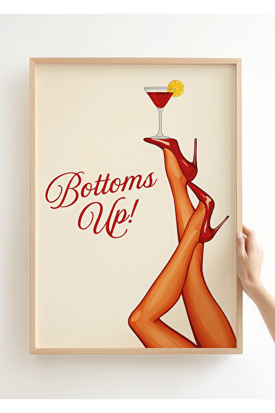 Galerie Mirage Atelier Bottoms Up - Kokteyl Koleksiyonu - Çerçevesiz Poster