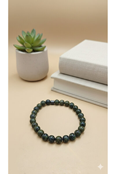 AURA سوار من حجر الأزوريت بجودة AAA مقاس 7 مم من الحجر الطبيعي