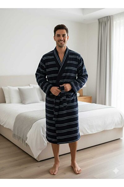 Saretek Home Bukle Bathrobe, Shawl Bathrobe, 100% Cotton Bathrobe