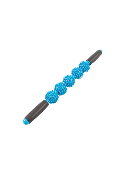 OEMN Rolă de masaj - Recuperare, Albastră cu mânere - 5 bile - 53 cm