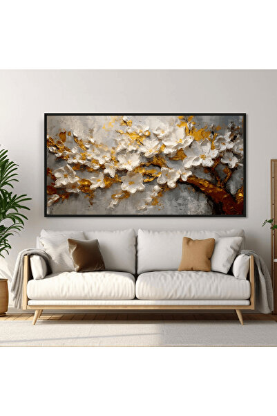 designadv Abstract wall art - silver frame