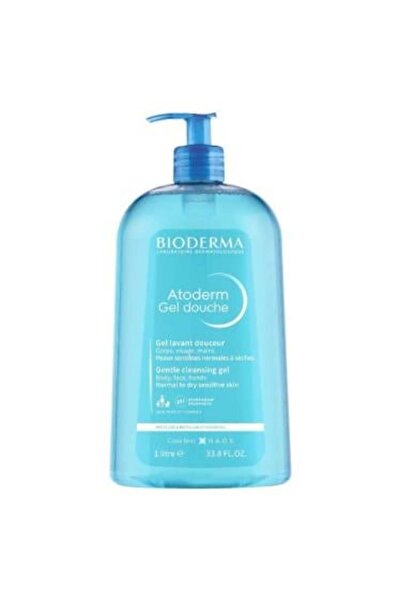 Bioderma جل استحمام ينظف ويحمي البشره الحساسه الى الجافة بيودرما اتوديرم - 1لتر