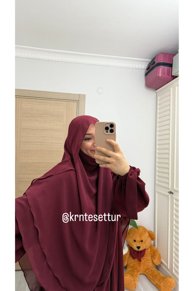 Hijab Kol bağlamalı elbise Gölgeli sufle