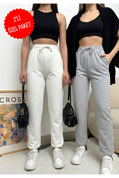 schlank Women's 2-Piece Set High-Waisted Jogger Sweatpants with Elasticated Legs