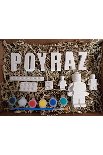 TinyPrint Stüdyo Kişiye Özel İsimli Magnetli Alçı Boyama Seti | Oyuncak Figür...