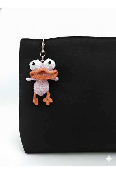 El Emeği Amigurumi Çanta Charmı ve Anahtarlık Ördek Oyuncak