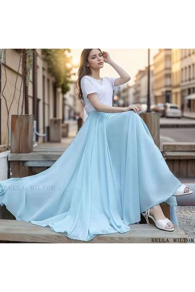 Gümüş Koleksiyon şifon etek