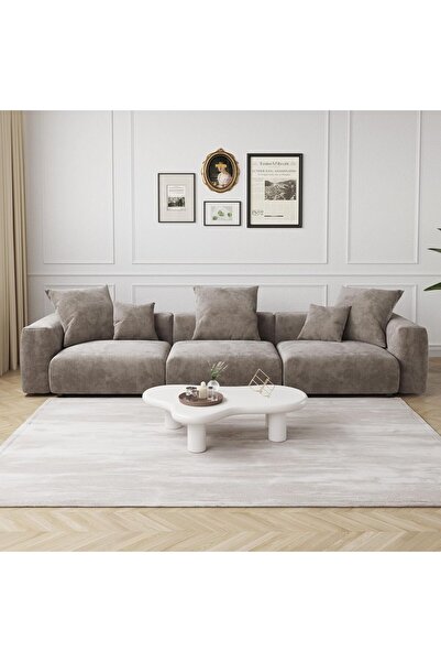 pavellium home Nova 3’lü Sünger Koltuk | 360x130 cm | Yumuşak Dokulu & Konforlu