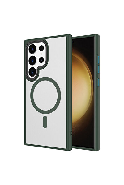 UnDePlus Compatible with Magsafe Case for Samsung Galaxy S23 Ultra Matte Back...