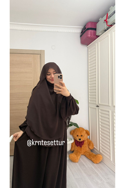 Hijab Kol bağlamalı elbise Gölgeli sufle