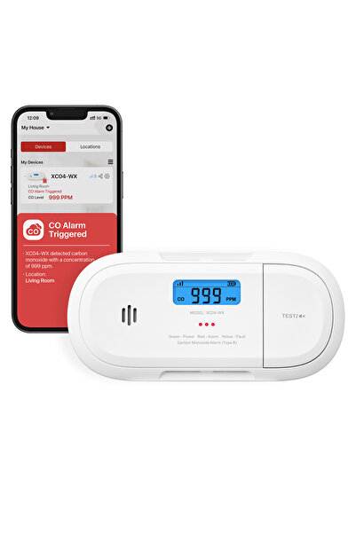 X-Sense XC04-WX Akıllı Wifi Karbonmonoksit Dedektörü, Wlan Wi-Fi Co Dedektörü