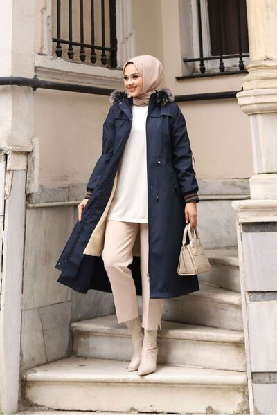 Vibeys Collection Women's Winter Coat & Coat with Fur Inside and Waterproof