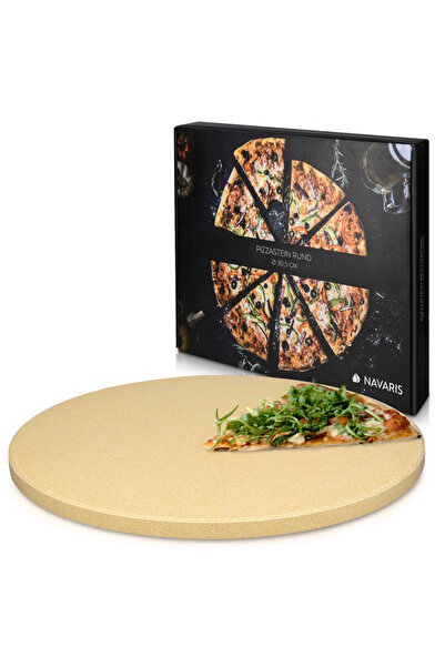Navaris piatră rotundă pentru pizza, 30,5 cm, din cordierit, rezistentă până ...
