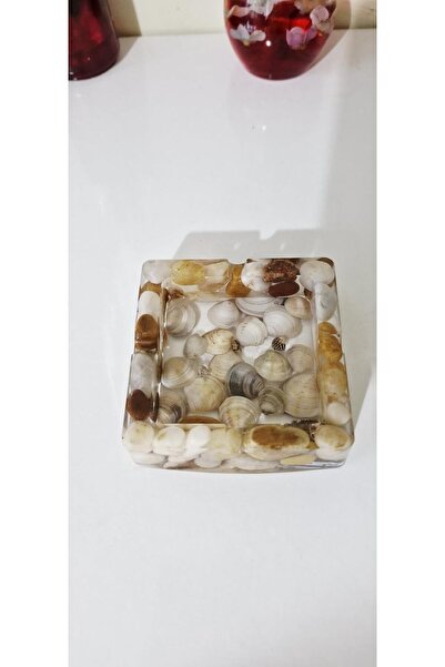 pınaxar Τασάκι από Εποξειδική Φυσική Πέτρα - Χειροποίητο Διακοσμητικό Ανθεκτι...