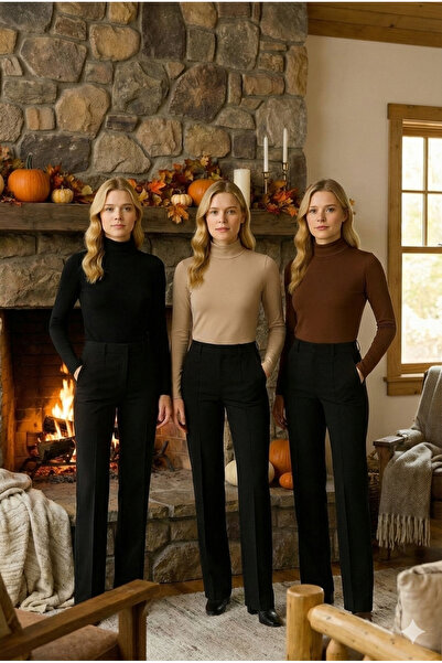 navesta 3-συσκευασία Half Fisherman Γυναικείο μακρυμάνικο κορμάκι ελαστικό ύφ...