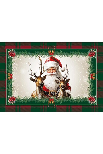 SHome Premium New Year Patterned Printed Tablecloth – Vivid Colors Stain-Resi...