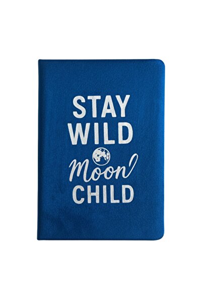 Cotomag Agenda Catifea 80 Pagini Albastru – Stay Wild Moon Child – Carnet Cre...