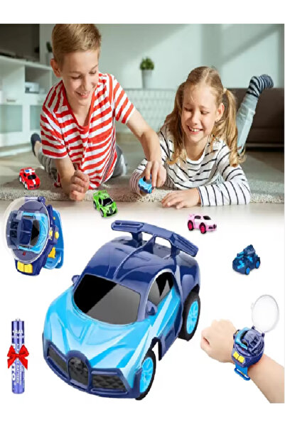 Teknova Remote Control Car Clock Type, RC Mini Metal, LED, 2.4GHz, USB Rechargeable