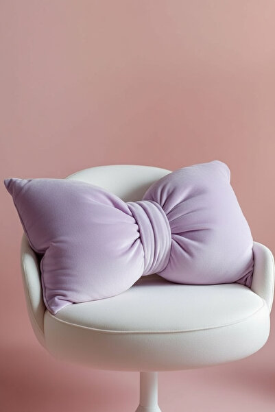 FARCY Bowknot Appearance XXL Pillow Filled Plush Bow Ribbon Gift Pillow Bed S...