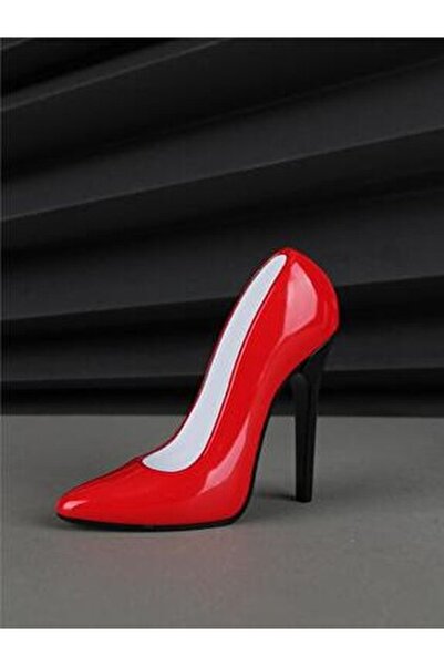 HEPBİMODA Topuklu Ayakkabı Şeklinde Siyah Gazlı Çakmak Yılbaşı Hediyesi Topuk...