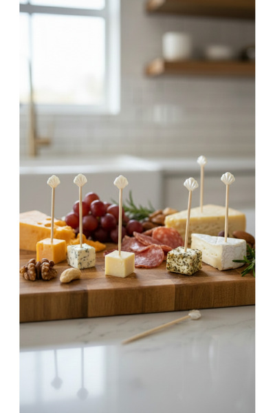 Eksen Concept Dekoratif Kürdan Süsü 25’li | İstiridye Kabuğu Tasarımlı Koktey...