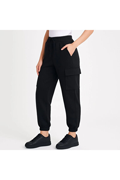 freedom store Black Jogger Sweatpants, Comfortable Fit, Pack of Cargo Pocket ...