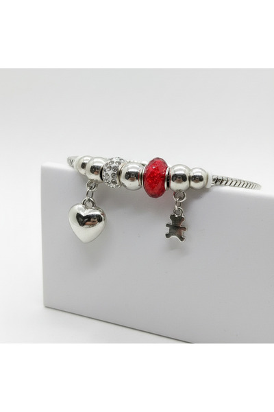 SATIYU BUTİK Charm Bracelet with Hanging Charm Plastic Jewelry Charm Bracelet