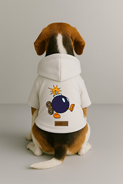 Monopetz Printed Inside Fleece Dog and Cat Clothing & Dress - White Color K H...