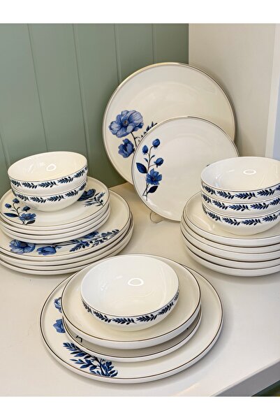 cicizuccaciye Grace Br 24 Parça 6 Kişilik Porselen Yemek Takımı