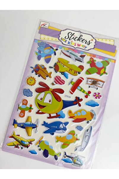 Bumelo 1 ورقة من ملصقات الطائرات، يمكن استخدامها مرة أخرى ومرة أخرى