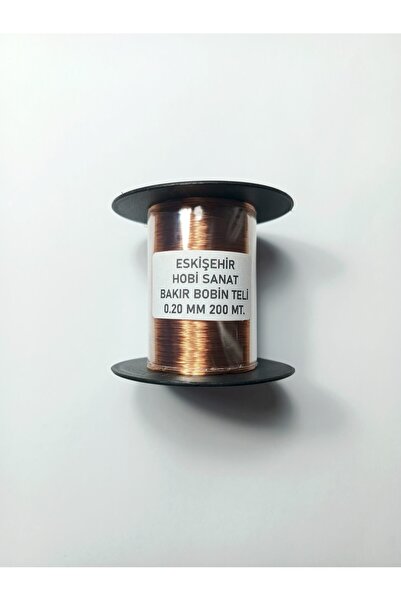 Eskişehir hobi sanat 0.20 Mm 200 Metre Emaye Kaplı Bakır Bobin Teli 0.2 Mm