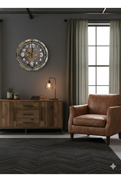 AAA Modern Ev ve Ofis Dekorasyonu İçin Büyük Çarklı Duvar Saati