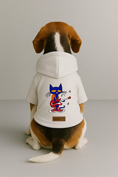Monopetz Printed Inside Fleece Dog and Cat Clothing & Dress - White Color K H...