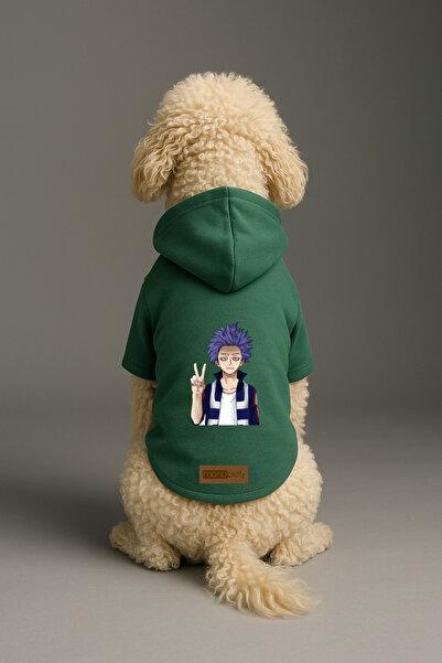 Monopetz Printed Inside Fleece Dog and Cat Clothing & Dress - Green Color K H...