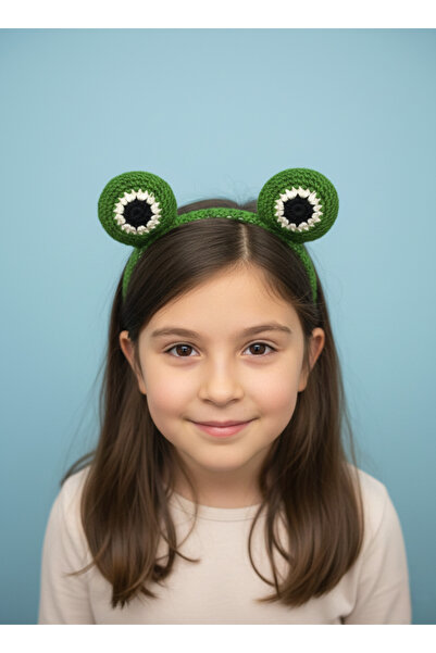 MİNYORA تاج أطفال محبوك بتصميم عين الضفدع