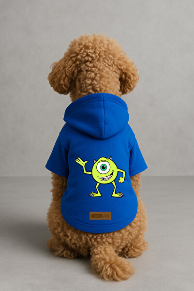 Monopetz Printed Inside Fleece Dog and Cat Clothing & Dress - Blue Color K Ho...