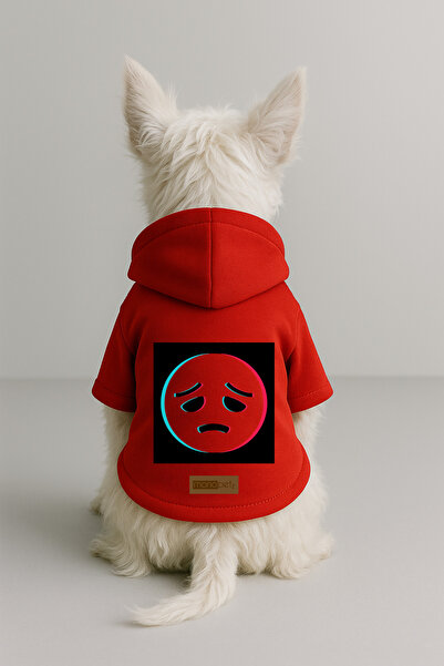 Monopetz Printed Dog and Cat Clothing & Dress with Fleece Inside - Red Color ...