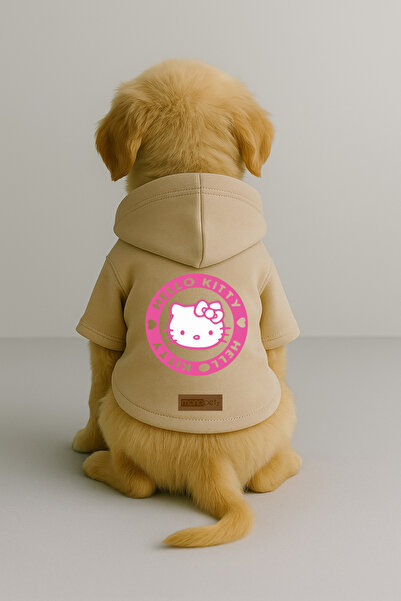 Monopetz Printed Inside Fleece Dog and Cat Clothing & Dress - Beige Color K H...