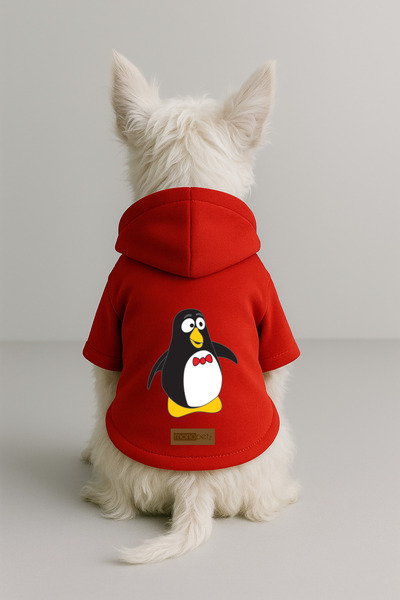 Monopetz Printed Dog and Cat Clothing & Dress with Fleece Inside - Red Color ...