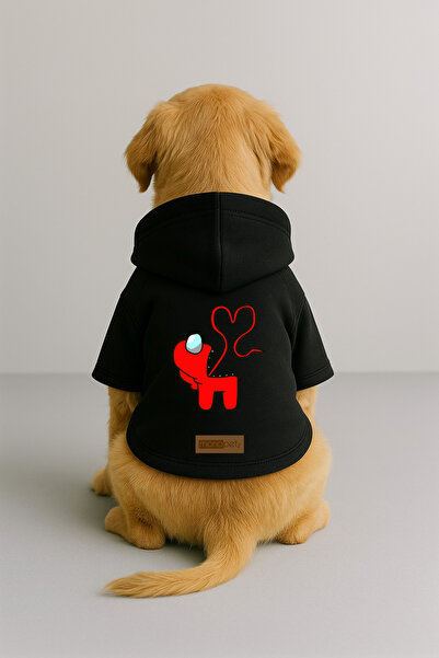 Monopetz Printed Inside Fleece Dog and Cat Clothing & Dress - Black Color K H...