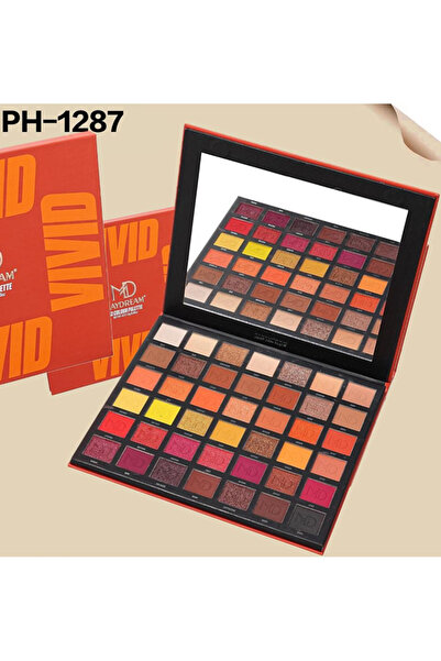 MAYDREAM ظل عيون باليت 42 لون PH-1287 دفتر الألوان النارية والترابية